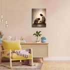 Framed Jesus Comforting Woman Canvas Print Wall Art Religious Canvas Print  I   