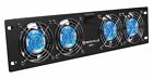Rockville Rrf4 19  Rack Mount 4 Fan Cooling System With Led Temperature Display