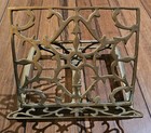 Vintage Brass Adjustable Folding Book Bible Cookbook Music Stand Display Holder