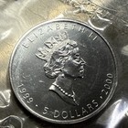 1999 2000 Canada Elizabeth Ii 5 Dollars 9999 Silver Maple Leaf 1 Oz Coin  42