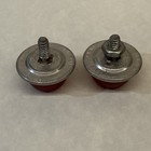 Vintage Gulco Bicycle Reflectors- Pair- Schwinn-murray-huffy  License Plate- Red