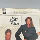 Vtg Vogue Calvin Klein Jackets 2345 American Designer Misses 12 Uncut Ff Pattern