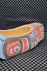 Native American Totem Loon Effigy Oil  Bowl Hand Carved Painted In Indonesia 