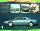 1974 Ferrari Dino 308 Gt4 Color Folder Brochure Rare Blue Version Xlnt   