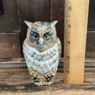 Vintage Ceramic Porcelain Owl Figurine Made In Japan