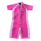 Jojo Maman Bebe Girls Pink Wetsuit Springsuit Neoprene Spf 50 Uv Age 4-5 Yrs
