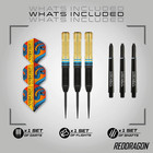 21g Brass Steel Tip Darts Set With Flights And Stems  Set Of 3