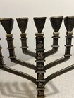Vintage Large Judaica Menorah Candle Holder  417-461-413 Made In Israel 