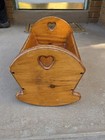 Vintage Wood Baby Rocker Crib Nursery Pet Puppy Kitty 