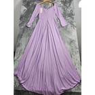 New Hebeos Dress Women 12 Purple Long Sleeve Sweetheart Princess Cut Gown Formal