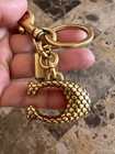 Nwt Coach Solid Signature C Bag Charm Keychain Key Fob Cz439 Brass Gold  