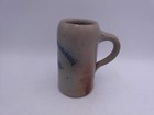 Beer Stein German Made Vintage Blue Lettering