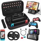 Comprehensive Nintendo Switch Accessory Bundle 12-in-1 Kit carrying Case   More