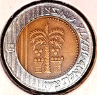 1995 Israel 10 New Shekel Coin Sheqel Israeli Bi-metallic New Sheqalim