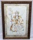 Vintage The Bombay Company Tiger Lily Fairy Costume Print Gold Frame