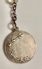 Vintage Catholic Rosary Chaplet Sterling Silver Medal Faceted Glass Beads 50yrs