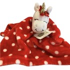 Hudson Baby Animal Security Blanket  Lovie Lovey Christmas Unicorn Red Polka Dot