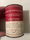 Vintage Early Circa 1920   s Campbell s Pork And Beans Can Soup Tin Empty Paper Lb