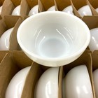 Vintage 1978 Anchor Hocking Fire-king White Milk Glass Custard Cups  Case Of 24