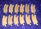 Lot Of 32 Wooden Toy Train Track Pieces Thomas And Friends Brio Compatible Lot