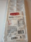 Rubbermaid Ice Cube Tray  Easy Release White Freezer New Bpa Plastic