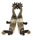 Aj Tack Youth Antique Brown Three Cross Spurs