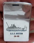 Vintage 1969 Zippo Lighter - Uss Boston Ca-69 - Vietnam War Era