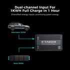 Etaker F1000 Pro 1000w Dc-dc Charger Mppt Solar Alternator 12v Rv Lifepo4 Gan