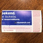 Unwritten Law Ticket Stub Concert Ticket Glasshouse 1 21 02 Rock Punk Vintage