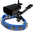 Latin Percussion Cyclops Tambourine With City Cowbell And Mount Pack
