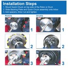 Hubless Brake Lathe Chuck Adapter Kit For 1 Inch Arbor For Ammco  Hunter