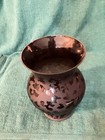 Garnet Colored Large Decorative Glass Vase
