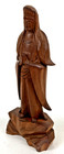 Japanese Vintage Wooden Carving Kannon Bodhisattva Statue Meiji Era Buddhist Art