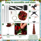 5ft Pre-lit Artificial Christmas Tree With Led Lights Stand Xmas Holiday Decor