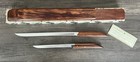 Robeson Shur Edge 2-knife Set W  Wood Case  Wood steel Brown Silver  Usa