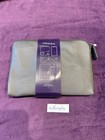 Delta One Business Class Amenity Kit By Tumi Zipper Bag New 2tone Grey Leather