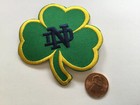 Notre Dame   Fightin  Irish  Vintage Embroidered Iron On Patch 3    X 2 75