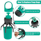 Dog Pooper Scooper Portable Claw With Built-in Bag Dispenser Pet Waste Pick-up 