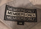 Members Only Men s Gray Bomber Jacket Full Zip Stand-up Collar Size 44