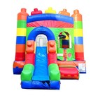 Commercial Inflatable Bounce House Water Slide Building Block Combo No Blower