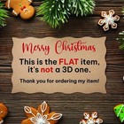 New Sale  Elvis Rock N Roll Tabletop Christmas Tree 2d Ornament Gift For Fans