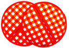 Kate Spade Squeeze The Day Gingham Orange Pot Grabber 2-pack Kitchen Mitts