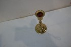 Vintage Solid Brass 5 1 2 In Tall    Single Candlestick Holder