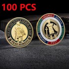 100pcs Put On The Whole Armor Of God Commemorative Coin Challenge Coin Medal
