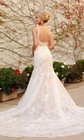 Nox Anabel White Nude Lace Fit And Flare Wedding Gown Size 10  599