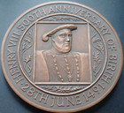 1991 Royal Mint Henry Viii Large 60mm 130g Bronze Commemorative Medal Coin