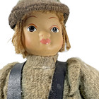 Nisse 9  Doll Norwegian Porcelain Head Hands Feet Wool Sweater  Suspenders  Cap