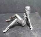 Black Solid Bronze Sexytemptation Girl Collectable Art Antique Body Statue Decor