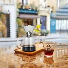 Pour Over Coffee Dripper Slow Drip Paperless Coffee Filter Double Mesh Stainless