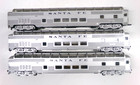  3  Ho Bachmann Santa Fe Dome Cars  lot 9196 